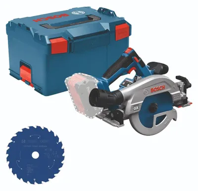 Produktbild von Bosch Professional Bosch Werkzeug-Set: Akku-Kreissäge GKS 18V-57 GX + Sägeblatt in L-BOXX
