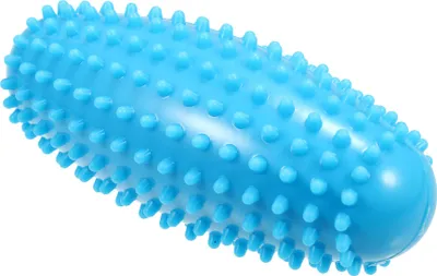 Produktbild von Fußmassagegerät in Form einer Seegurke, zur Linderung von Plantarfasziitis, myofaszialen Schmerzen im Fußgewölbe und Fußschmerzen, Blau