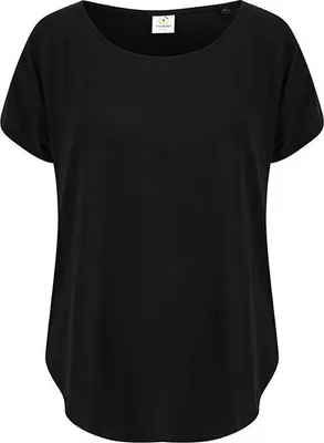 Produktbild von Tombo TL527 | Scoop Neck Tee - Damen Oversize-T-Shirt - U-Ausschnitt - Farbe: Black - Größe: M