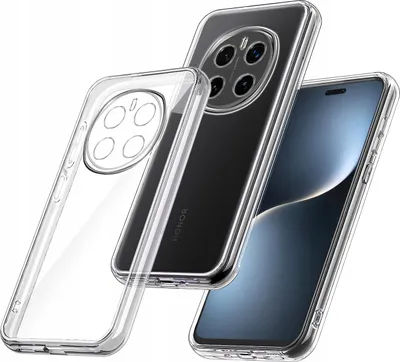 Zdjęcie produktu dla Etui do Honor Magic7 Pro WZMACNIANE SILIKONOWE PRZEZROCZYSTE