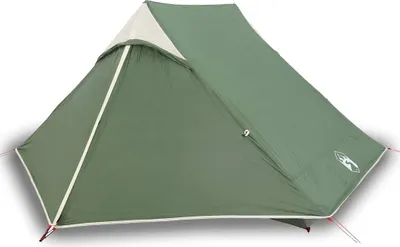 Image de vidaXL Tente de camping 2 personnes Vert Étanche
