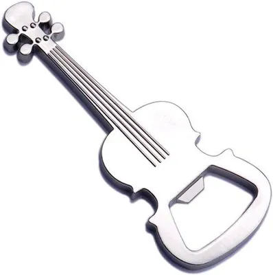 Produktbild von Gitarrenformige Öffner aus Edelstahl.