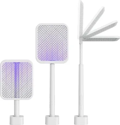 Obrázek produktu pro Elektrická plácačka na mouchy 3500 V, dobíjecí přes USB, odolná