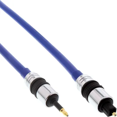 Image de InLine® 89913P Câble audio OPTO, PREMIUM, 3,5mm prise à Toslink prise, 3m