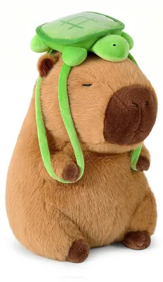 Obrázek produktu pro Plyšová hračka kapybara se želvou, 25 cm, měkká plyšová hračka pro děti