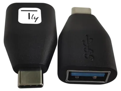 Produktbild von Techly IADAP-USB30-CMAFTY, USB A, USB C, Schwarz