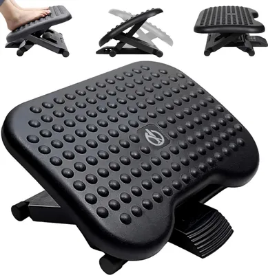 Zdjęcie produktu dla Podnóżek Biurowy Ergonomiczny Regulowany Pod Biurko Na Stopy Podstawka Xxl