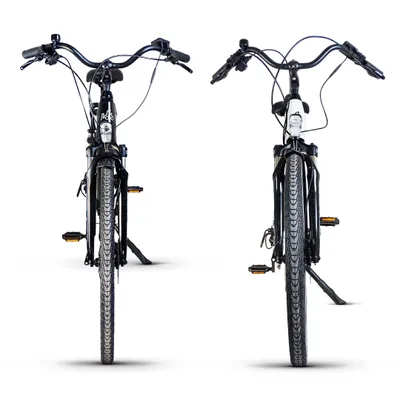 Urbanbiker Sidney | City E-Bike | Bis zu 100KM Reichweite | Schwarz | 26"