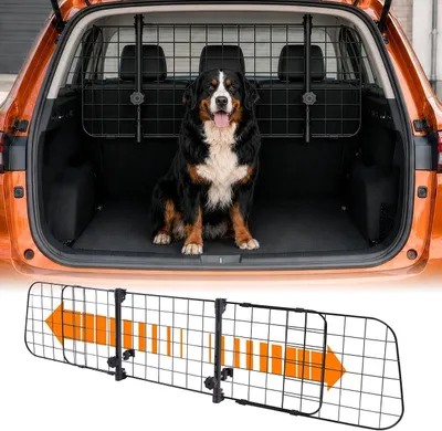 Produktbild von Hundegitter: Universelles Trenngitter für den Kofferraum von Hunden, stufenlos einstellbar