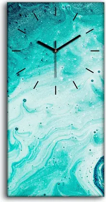 Produktbild von Wandbild Leinwand Bilder mit Uhr Geräuschlos 30x60 Malerei Abstrakte Kunst - schwarze Hände