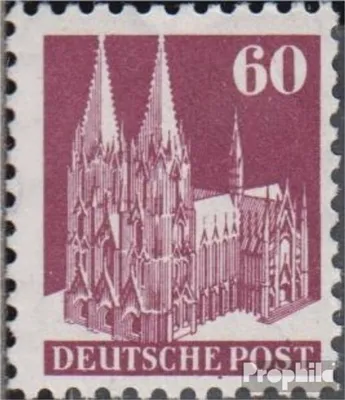 Produktbild von Briefmarken Bizone (Alliierte Besetzung) 1948 Mi 93W III E postfrisch Bauten