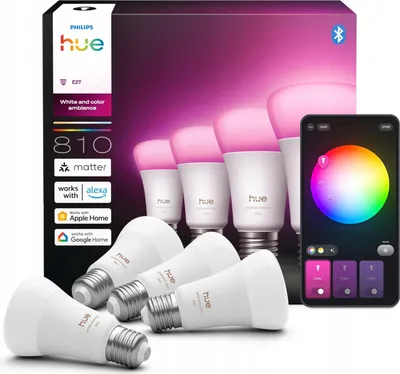 Produktbild von Philips Hue White & Cool Ambiente E27 4er 60W