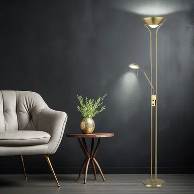 Produktbild von LED Stehleuchte, Lesespot, beweglich, dimmbar, H 180 cm