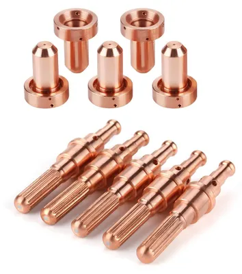 Image de 5 électrodes 9-8215, 5 embouts de buse 9-8207 pour torches à plasma Thermal Dynamics SL60/100