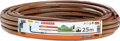 Immagine prodotto di Tubo da giardino gocciolante - 16 mm - distanza 33 cm - marrone Claber 90356