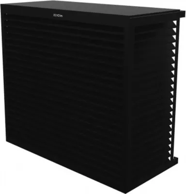 Produktbild von DECOCLIM Aluminium Schutzgehäuse RAL9005 Größe XL, Innenmaße: H 1200 x W 1310 x D 650-800 mm (Tiefe anpassbar)