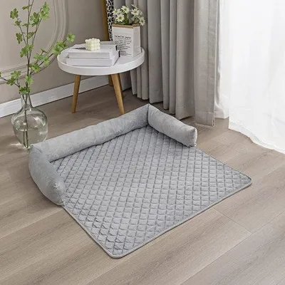 Image de Coussin pour chien pour canapé - Lit pour chien beige