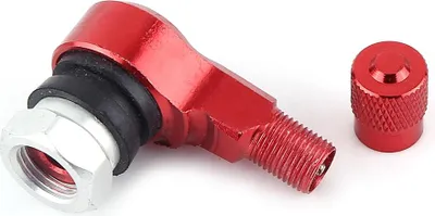 Obrázek produktu pro 2ks 11,3 mm univerzální hliníkové kola pneumatik ventilové stopky 90 stupňů červená
