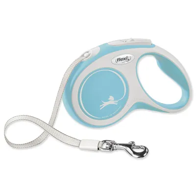 Produktbild von Flexi New Comfort, Hund, Rückziehbare Leine, Blau, Weiß, Band, 15 kg, S