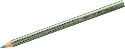 Image de FABER-CASTELL 110985 Crayon de couleur Jumbo GRIP - vert métallique