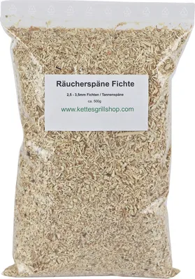 Produktbild von Fichtenspäne zum räuchern von Wurst Fleisch und Käse