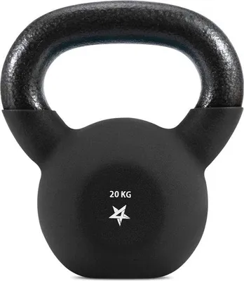 Produktbild von Famanu Kettlebell Neoprenbeschichtet - 20KG Schwarz