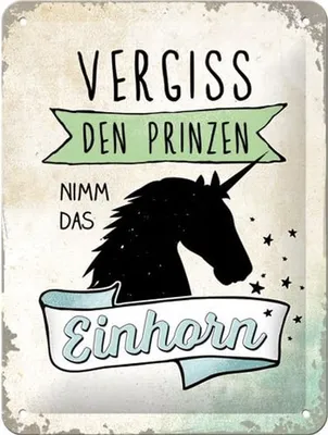 Produktbild von Nostalgic-Art - Blechschild 15x20 cm - Vergiss den Prinzen..