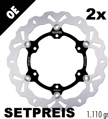 Immagine prodotto di Set di dischi freno Galfer 2x DF448FLW WAVE® flottanti anteriori 298x4,5 mm