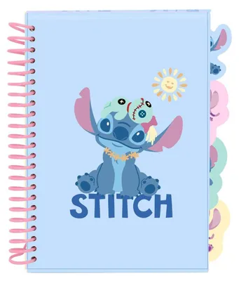 Produktbild von Safta A5 Stitch Stationery Notizblock Blau  Kinder Blau One Size