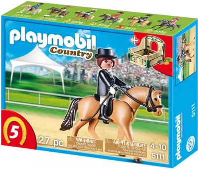 Produktbild von PLAYMOBIL Dressage Horse with Stall, Mehrfach