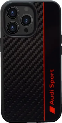 Immagine prodotto di Audi Carbon Fiber Stripe Iphone 13 Pro / 13 6.1 Nero/Nero Custodia rigida Aus-Tpupcip13P-R8/D1-Bk