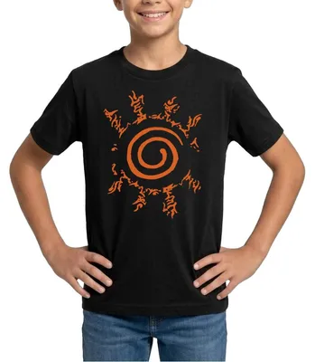 Produktbild von Spreadshirt Naruto Shippuden Symbol Hakke No Fuuin Shiki Teenager T-Shirt, 152/164 (12-14 Jahre), Schwarz