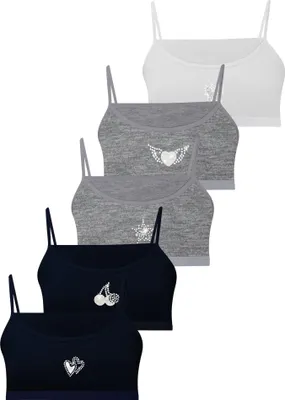 Produktbild von 5er Set Mädchen Bustier BH - Strass - Bunt