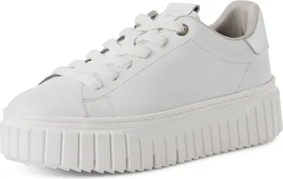 Produktbild von Tamaris Damen Leder Sneaker 1-23702-45 197 Frauen Low Top Schuhe M2370245 Weiß, Schuhgröße:42 EU