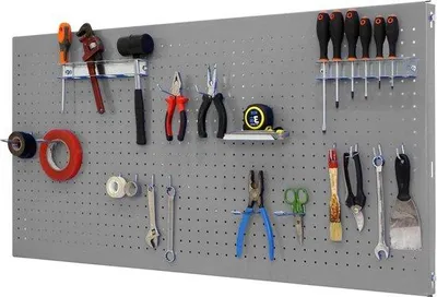 Image de Kit Panelclick gris 900 x 400 cm avec 14 crochets et 3 accessoires