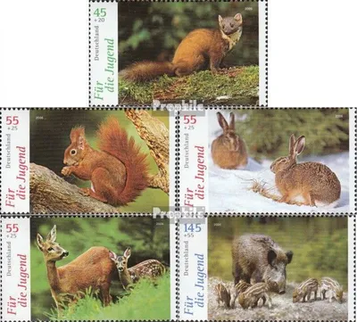 Produktbild von Briefmarken BRD (BR.Deutschland) 2006 Mi 2539-2543 (kompl.Ausg.) postfrisch Tiere
