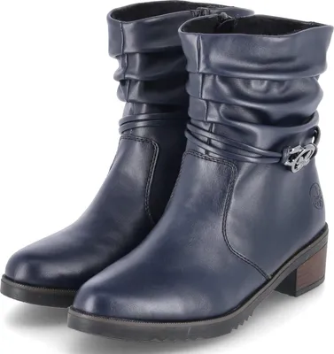 Produktbild von Rieker Damen Stiefeletten Dunkelblau Synthetik Größe: 36