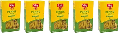 Produktbild von 5x SCHÄR Senza Glutine Penne Rigate Glutenfrei Pasta mit 20% Hirse 500g