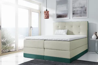 Produktbild von Einzelbett Tory, gepolstert, 180x200 cm, grün
