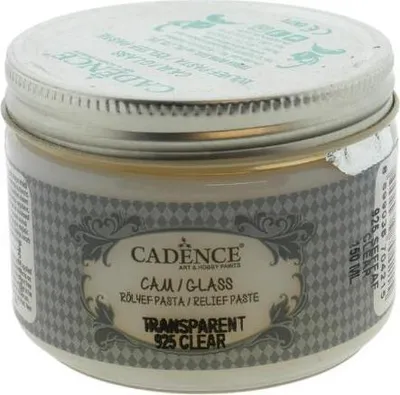 Obrázok produktu pre Cadence sklenená farebná transparentná reliéfna pasta 150 ml kreatívna