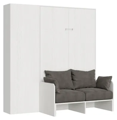 Immagine prodotto di Letto 1 Piazza e Mezzo a Scomparsa Salvaspazio con Sofà Kentaro H210 cm Bianco