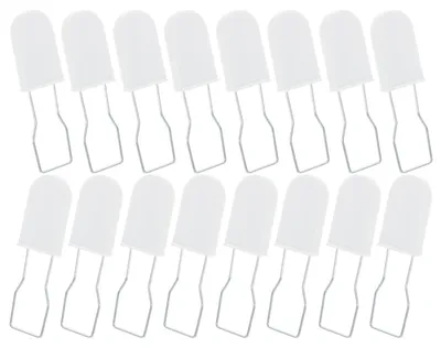20 Sicherheitsplomben Drahtsiegel Logistik Weiß 7,5 cm