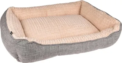 Produktbild von Flamingo Hundebett Zupo rechteckig grau, Maße: 90 x 65 x 25 cm