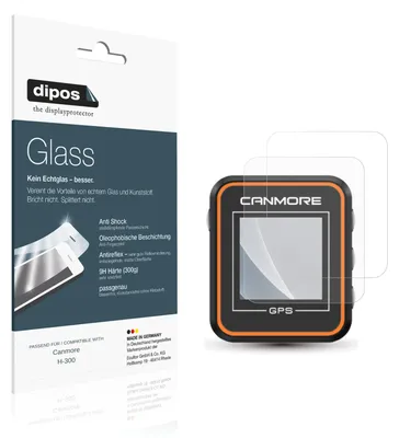 Image de 2x Protection écran pour Canmore H-300 mat Verre souple Film Protecteur 9H dipos