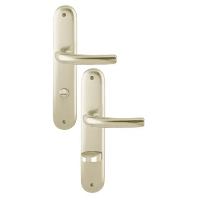 Produktbild von Langschildgarnitur Tôkyô 1710/273P Alu.F2 SK/OL 78mm DIN L/R HOPPE