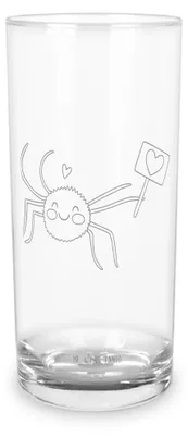 Produktbild von Mr. & Mrs. Panda Tumbler Spinne Agathe Motivation 200 ml - Transparent - Geschenk, Trinkglas, Wasserbecher, Cocktailglas, Glück, Dankeschön, Wasserglas, Vertrauen, Liebe