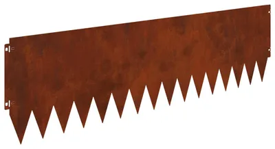 Obrázok produktu pre vidaXL Ohraničenie trávnika, 10 ks, 103 x 30 cm, oceľ, hrdzavá