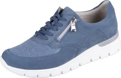 Produktbild von Waldläufer K Damenschuhe - bequeme Schnür- Halbschuhe blau Freizeit NEU