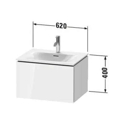 Produktbild von DURAVIT LC613505353 WTU L-Cube wandh.,400x620x481mm