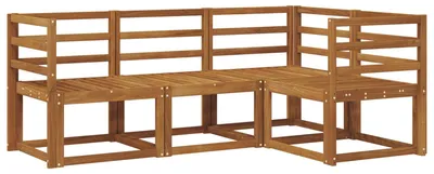 Produktbild von vidaXL Outdoor-Sofagarnitur 4 pcs Natur Massivholz Akazie